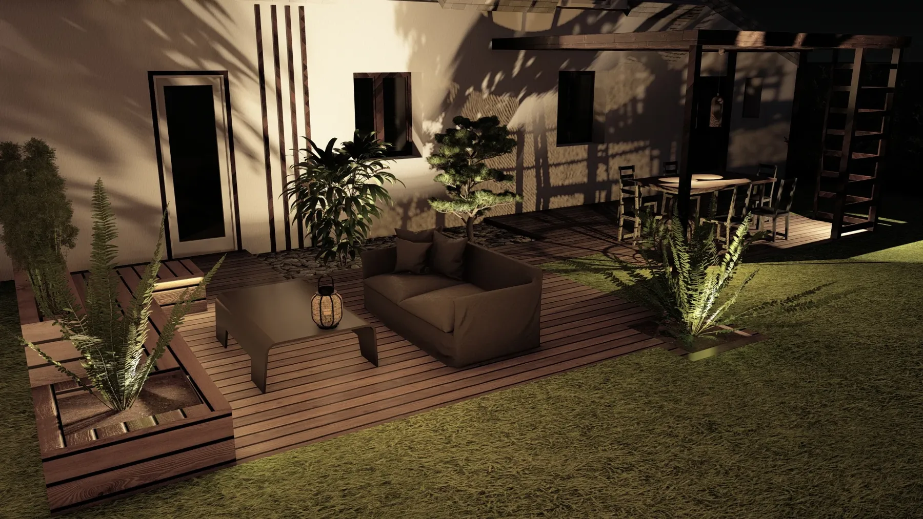 Projet de terrasse en 3D